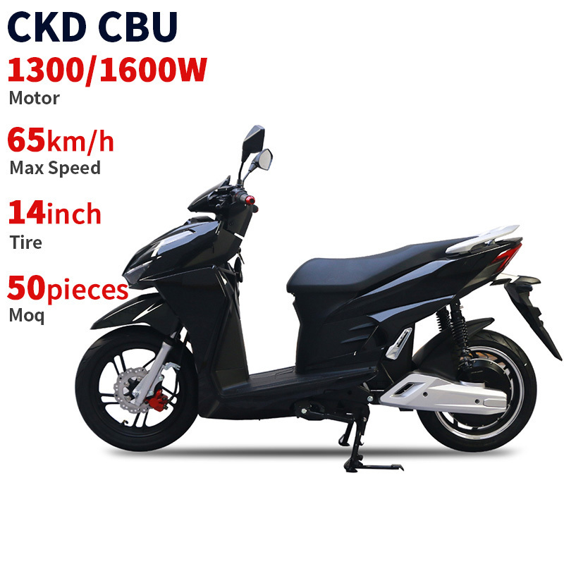 CKD 14inch 1300W 1600W electric pedal moped two wheels electric scooter motorcycles for adults