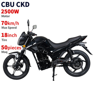 CKD SKD 18inch tire big electric motorcycle 2500W 70km/h max speed adult fast sport racing converted electric motorcycle