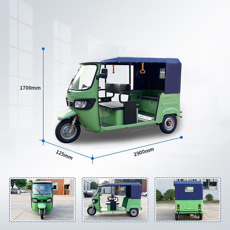 CKD SKD 12inch 3 wheel electric tricycle taxi 2000W 40km/h speed 100km range electric tricycle for family