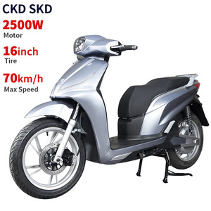 CKD SKD 16inch 2500W 70km/h max speed two wheels electric scooter motorcycles for adults