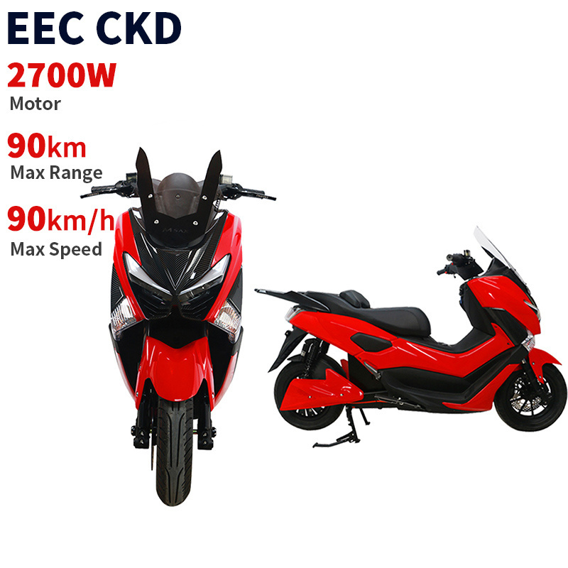 12inch 90km/h speed 90km range 2700w ckd scooter adult fast electric retro motorcycle