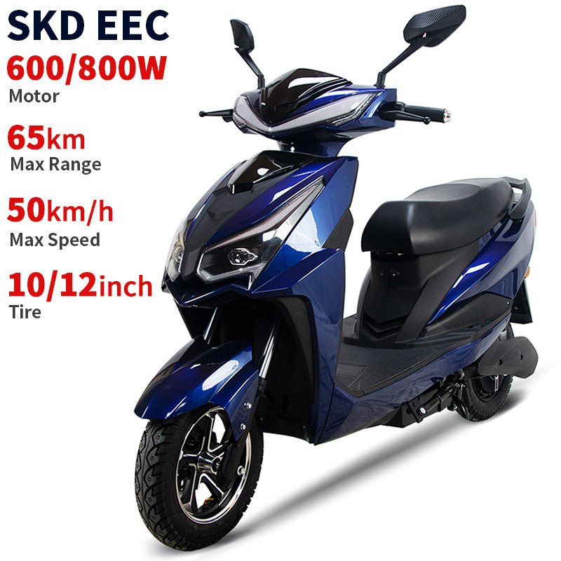 10/12inch lithium battery electric moped scooter adult 600/800W motor 50km/h speed 2 wheel electric motorbike for outdoor sports