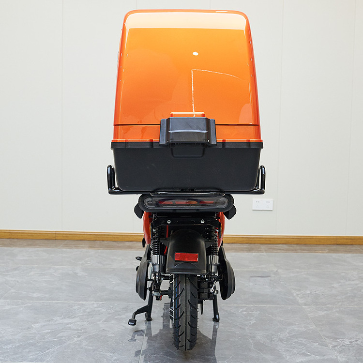 CKD SKD 60km/h max speed 70km range 1100/1300w large storage box enclosed electric moped food delivery cargo electric scooter