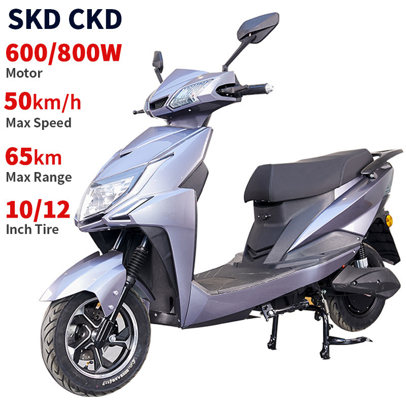 10/12inch electric motorcycle customized colour 600W/800W 40-50km/h speed 45-65km range adult electric moped for woman