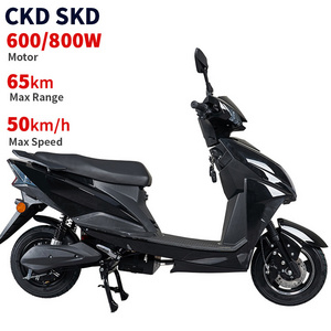 CKD SKD 600W/800W electric moped 40-50km/h speed 45-65km range pedal electric scooter with removable battery