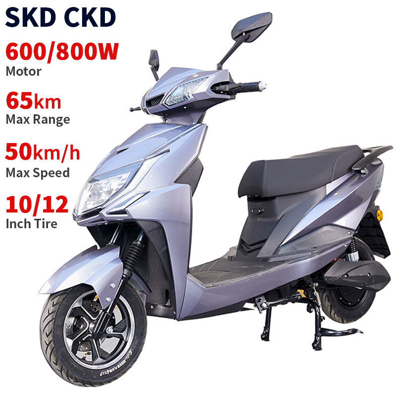 Factory direct sales electric moped 10/12inch 600W/800W 40-50km/h speed 45-65km range cheap price electric scooter motorcycle