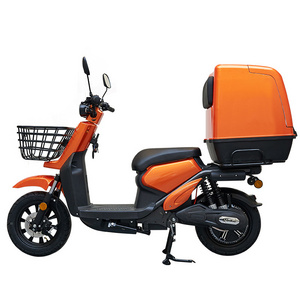 CKD SKD 60km/h max speed 70km range 1100/1300w large storage box enclosed electric moped food delivery cargo electric scooter