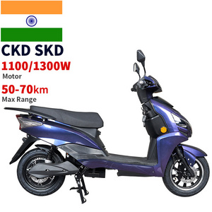 CKD SKD 12inch city electric moped 1100W/1300W 65km/h speed 70km range street legal electric scooters for lady