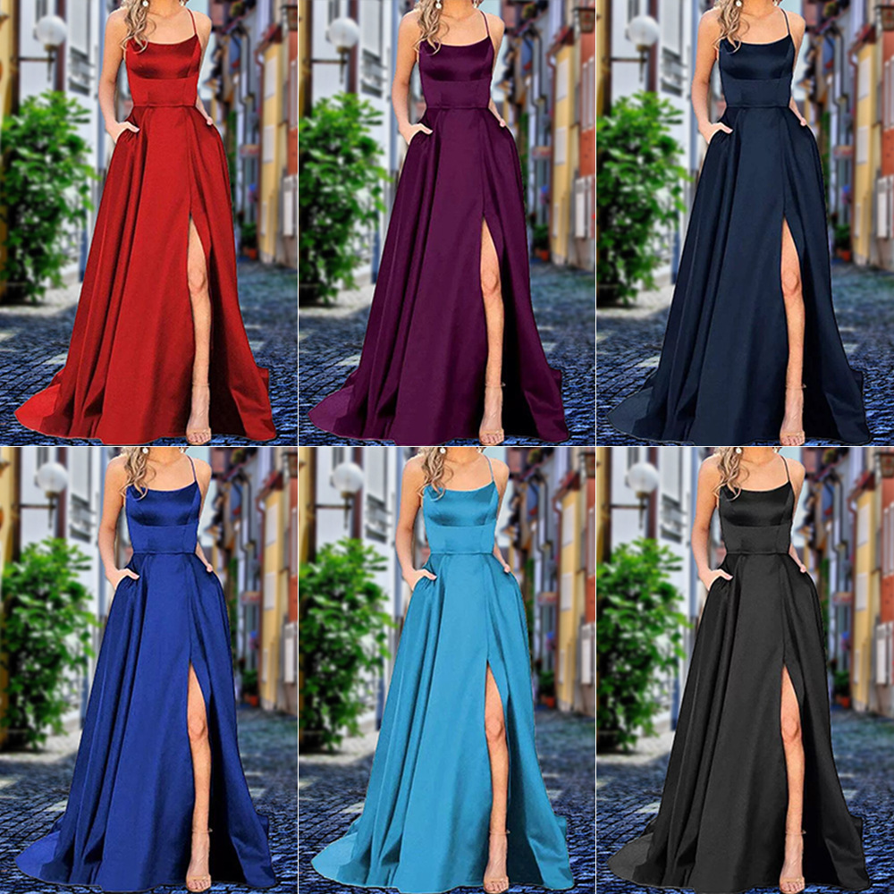 Evening Dresses For Women Luxury Party Club Corset Dress Split Ruffle Strapless Velvet Prom Dress