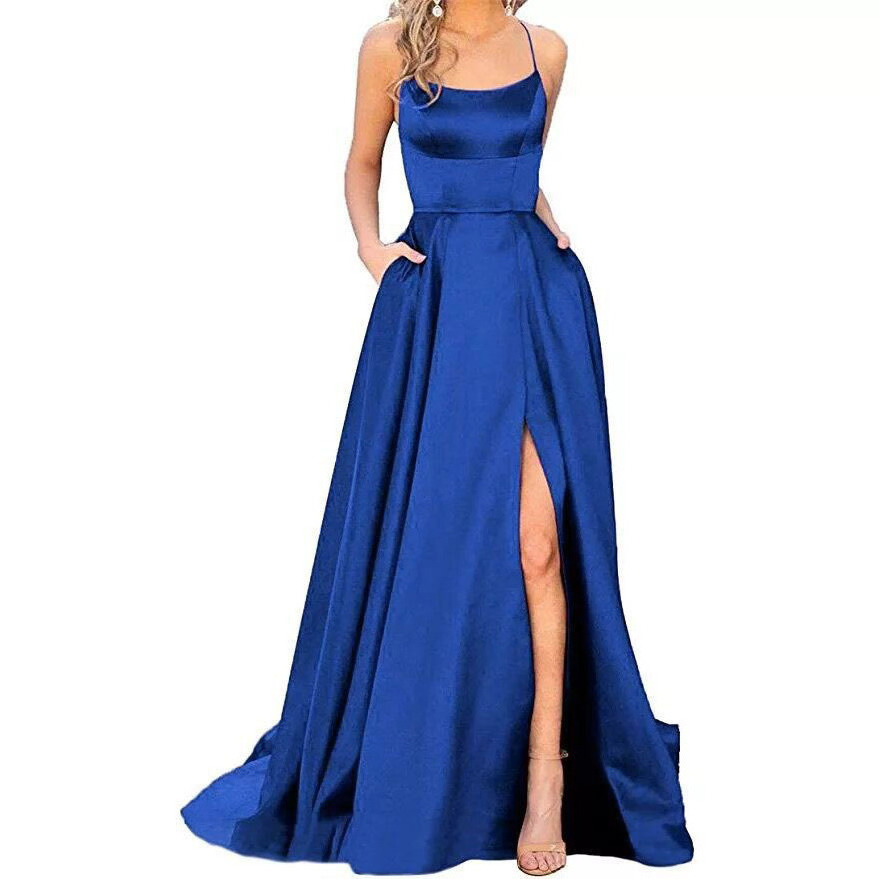 Evening Dresses For Women Luxury Party Club Corset Dress Split Ruffle Strapless Velvet Prom Dress