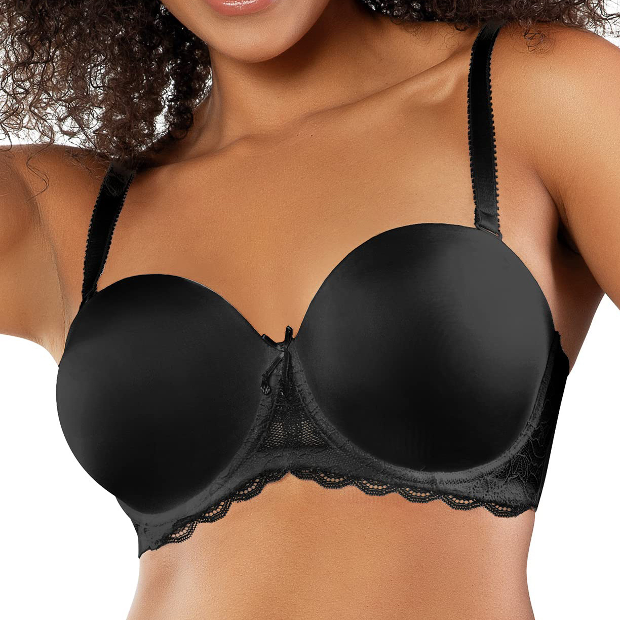 Ladymate ODM/OEM supplier Sujetador de para mujer Women Padded Strapless Bra customized size bras underwire plus size bra