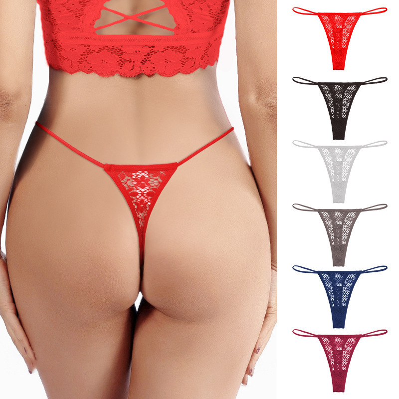 Ladymate ODM/OEM ropa interior Sexy de encaje Woman Temptation sexy underwear Panties T Back thongs G String Panty For Women