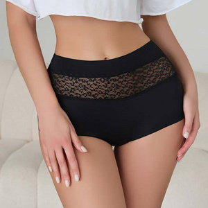 Ladymate ODM/OEM Calcinha de renda mujer Sexy Lace hipster designs Women's High Waisted seamless lace Underwear panties shorts