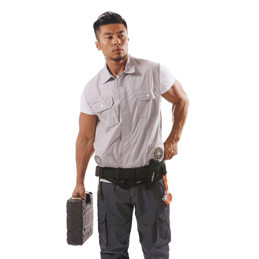 Stay Cool and Safe with Our Fan Cooling Vest - Perfect for Hot Summer