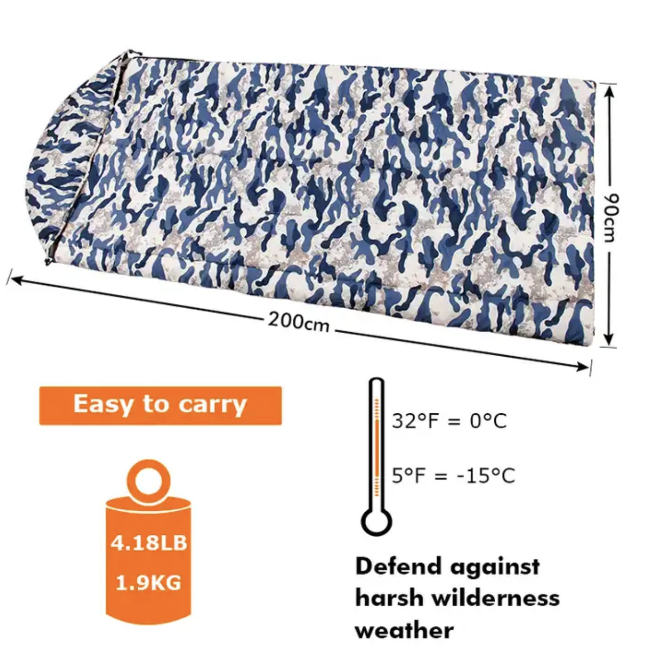 Camping Sleeping Bag Lightweight Waterproof Camping Gear Equipment Traveling and Outdoors Heated Sleeping Bag For Wholesale