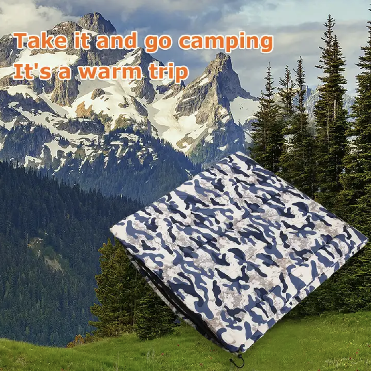 Camping Sleeping Bag Lightweight Waterproof Camping Gear Equipment Traveling and Outdoors Heated Sleeping Bag For Wholesale