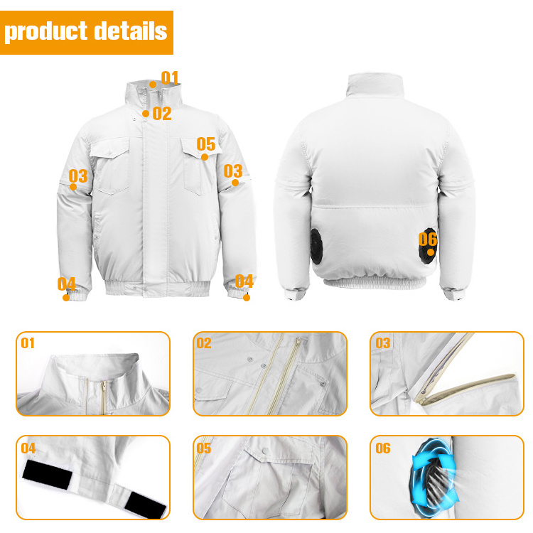 Summer USB Smart Welding Construction Work Cooling Vest Fan Clothing Portable Air Conditioner Jacket For Wholesale