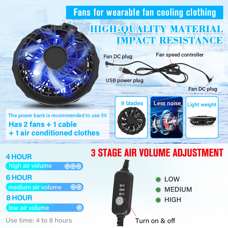 Summer USB Smart Welding Construction Work Cooling Vest Fan Clothing Portable Air Conditioner Jacket For Wholesale