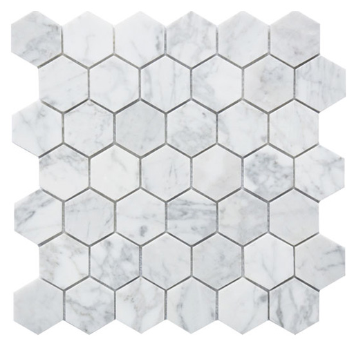 Good Quality Cheap Price Mosaic Hexagon Cararra White Ceramic Mosaic Mosaic Tile For Kitchen Backsplash Peel And Stick