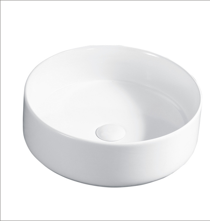 Ceramic Factory High Quality Ceramic Wash Basin Table Top White Wash Hand Sink Wholesale Porcelain Bathroom Basin