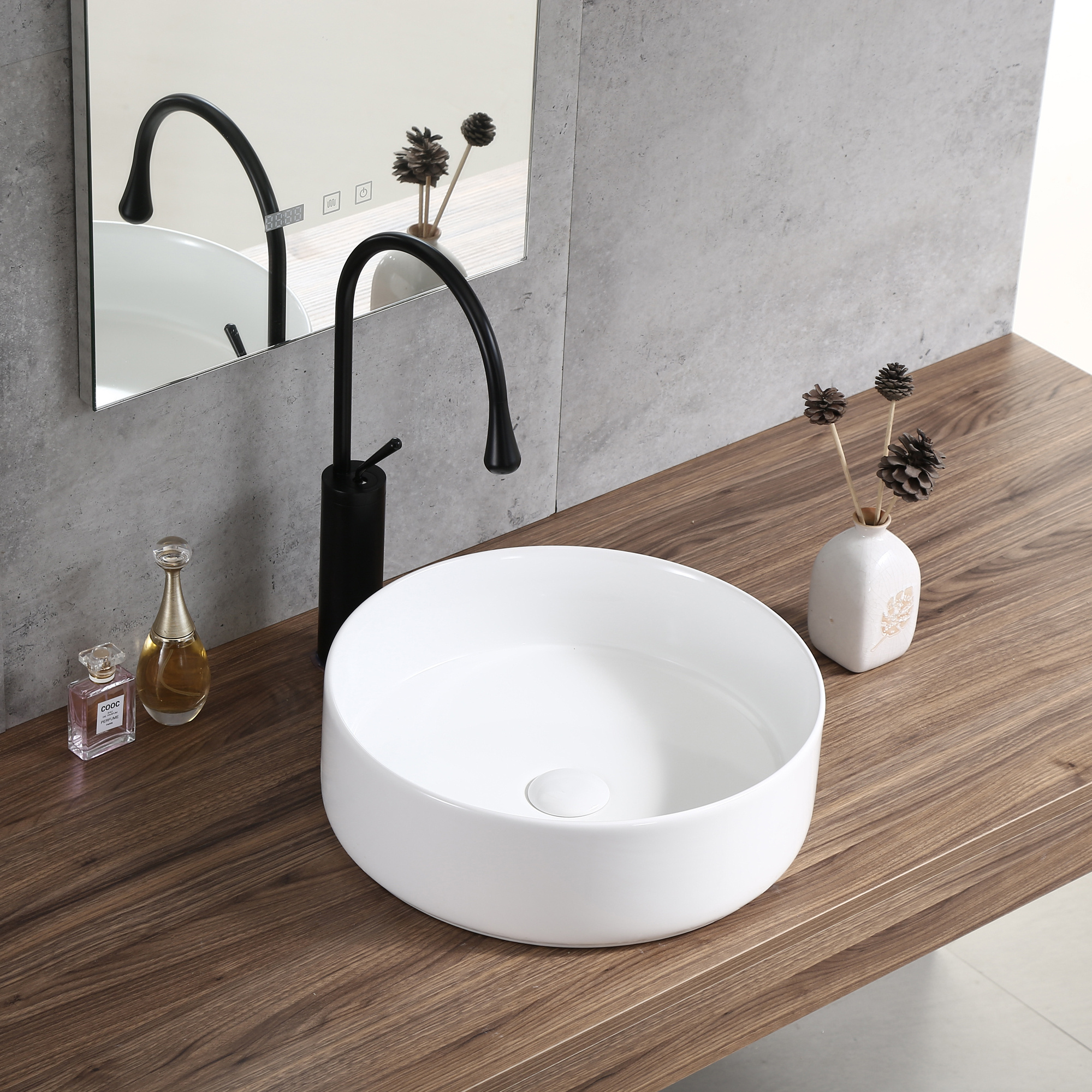 Ceramic Factory High Quality Ceramic Wash Basin Table Top White Wash Hand Sink Wholesale Porcelain Bathroom Basin