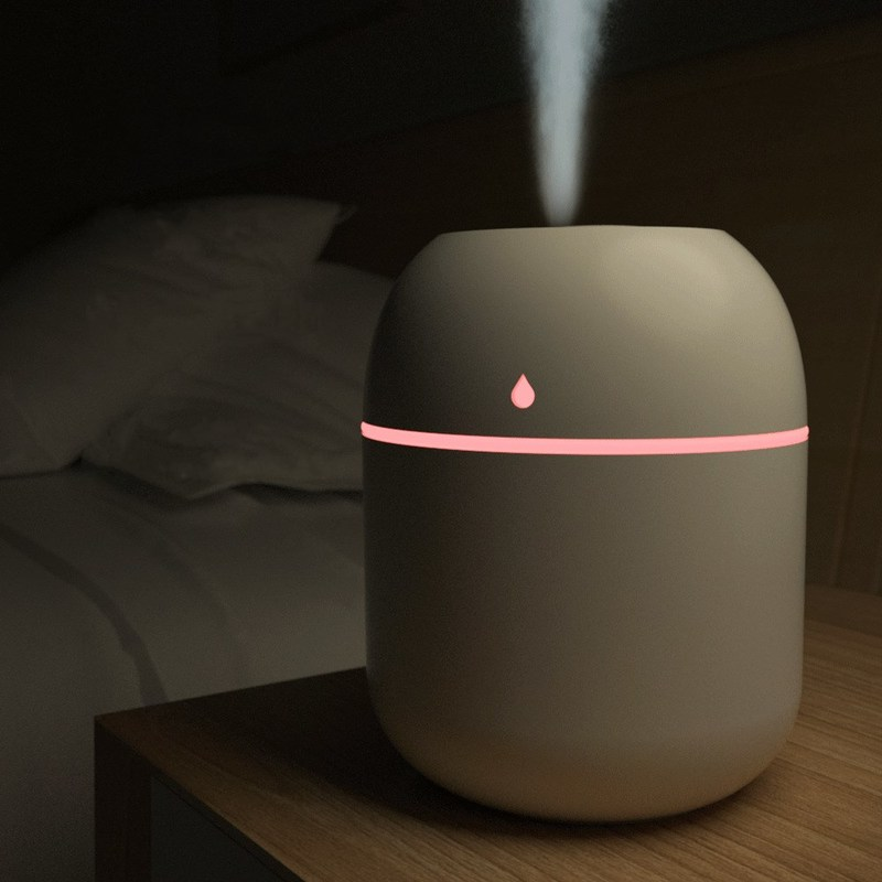 Mini 220ML Super Fog Portable Colorful Led Night Light Ultrasonic Mute Air Humidifier USB Mist Maker Humidifiers for Home Office