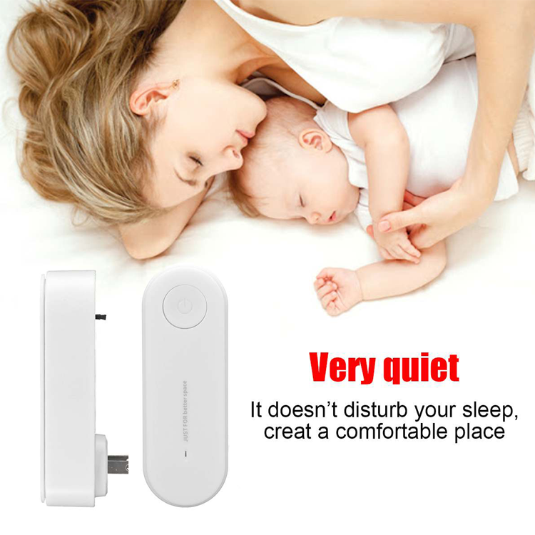 Hot Sale Small Mini Plug In Air Purifier Portable Deodorizer Ionizer Cleaner To Travel Hotel Toilet Safe For Children Pet