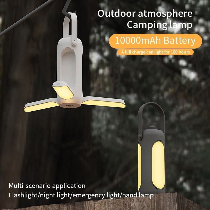 360 degrees Outdoor Tent Camping Light USB Rechargeable Hanging LED Emergency Flashlight Portable Camping Lamp