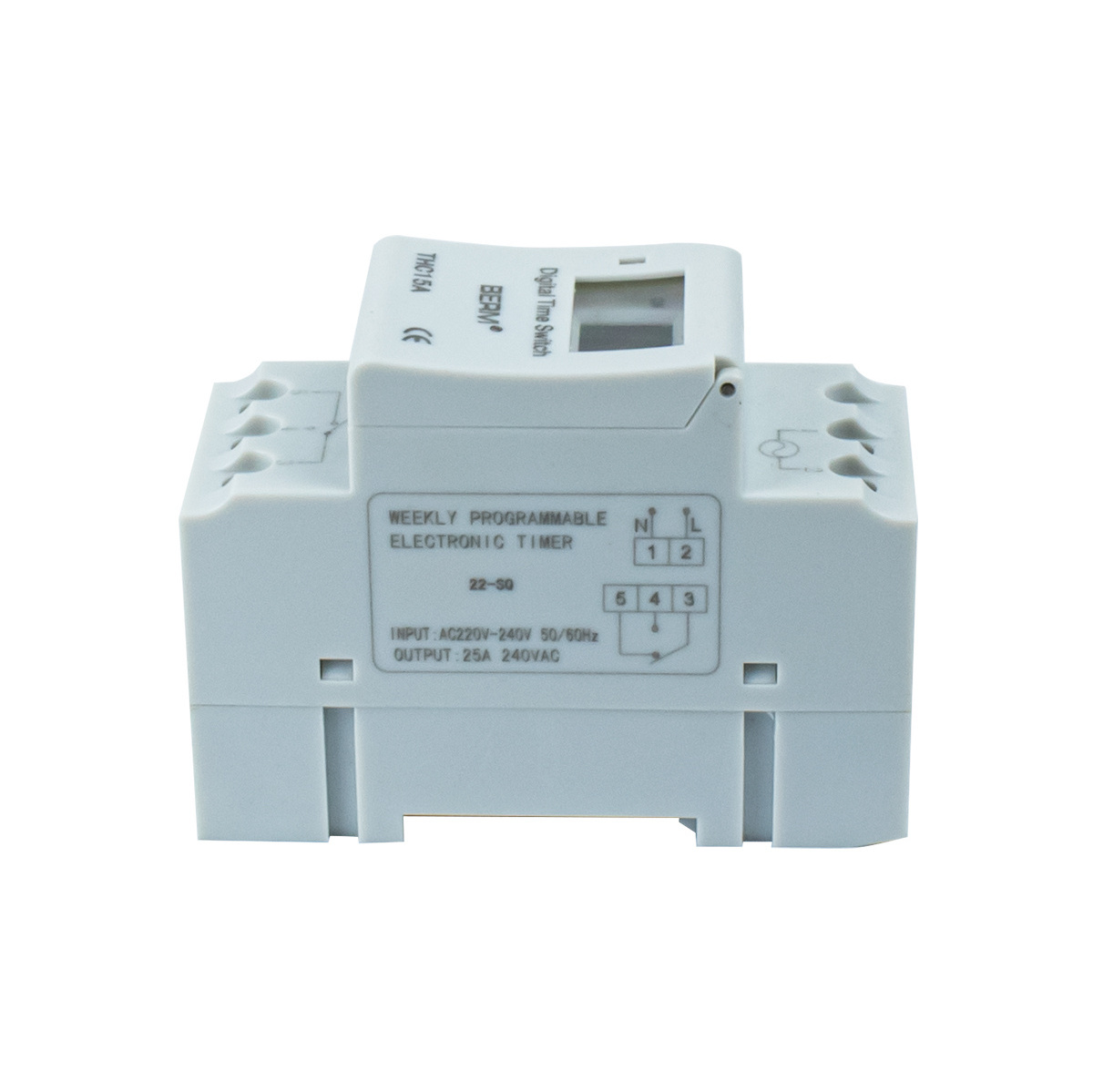 Electronic Weekly 7 Days Programmable Digital TIME SWITCH Relay Timer Control AC 220V 230V 12V 24V 48V 16A THC15A Time Switch