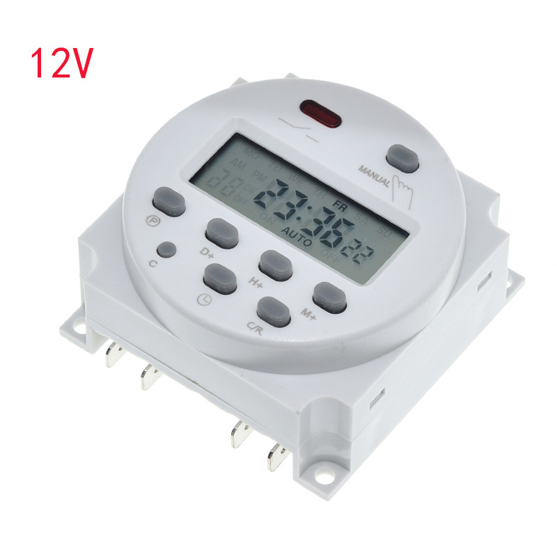 CN101A LCD timer switch 12V 24V 110V 220V Time Relay Street lamp billboard power supply timer Relay 16A CN101 time switches