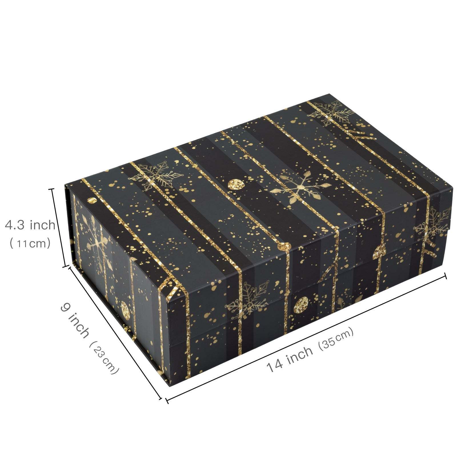 In Stock Low Moq Black Rigid Folding Magnetic Gift Box For Gift Pack   Custom Logo Premium Luxury Cardboard Paper Gift Wig