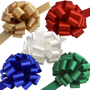 Free Sample Wholesale PP Gift Wrapping  string bows wedding large gift pull bow