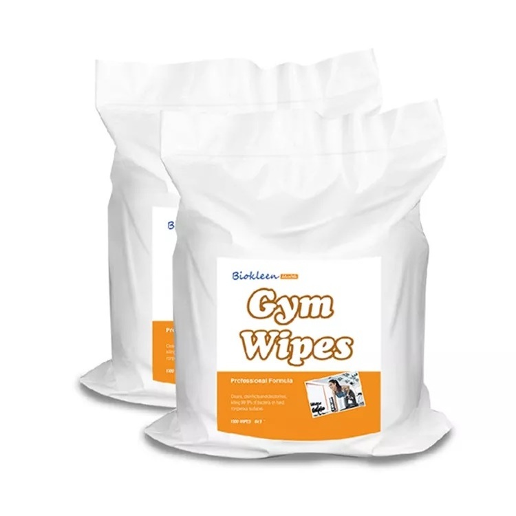 China Manufacturer Wholesale Private Label Disposable Wet Wipes Tissue In Cans Sanitizing Rolls Gym Wet Wipes