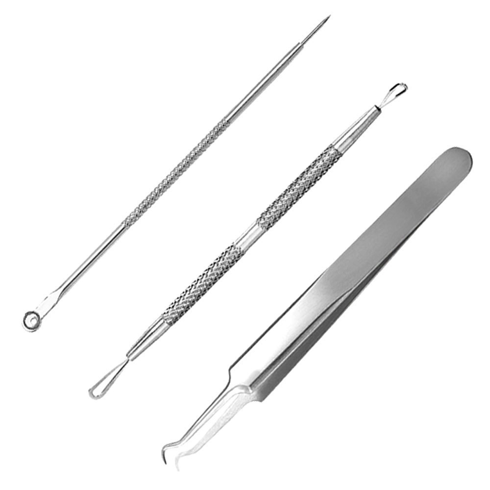 Black Head Remover and Cuticle Tweezers Nail Cuticle Pusher Personal Care Stainless Steel nail supplies for Manicure kit