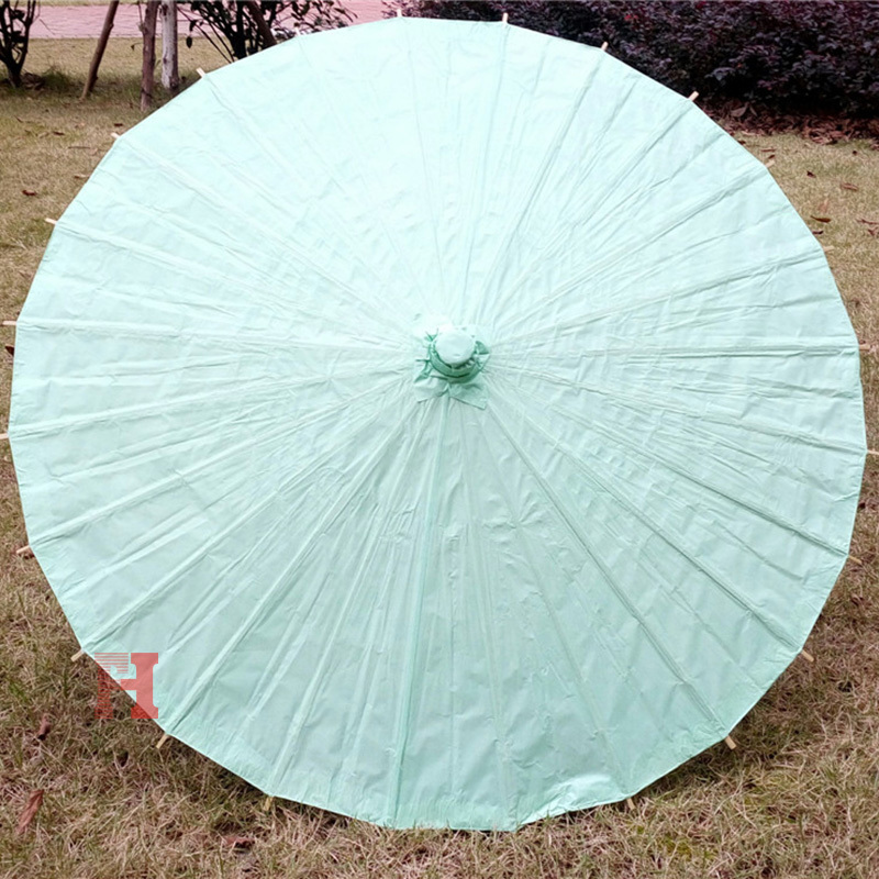 Wholesale High Quality Handmade Indian Oil Paper Bamboo Parasols Graffiti Paper Umbrella