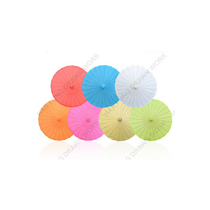 Chinese Custom Handmade Craft Colorful Oil Paper Umbrella For Wedding