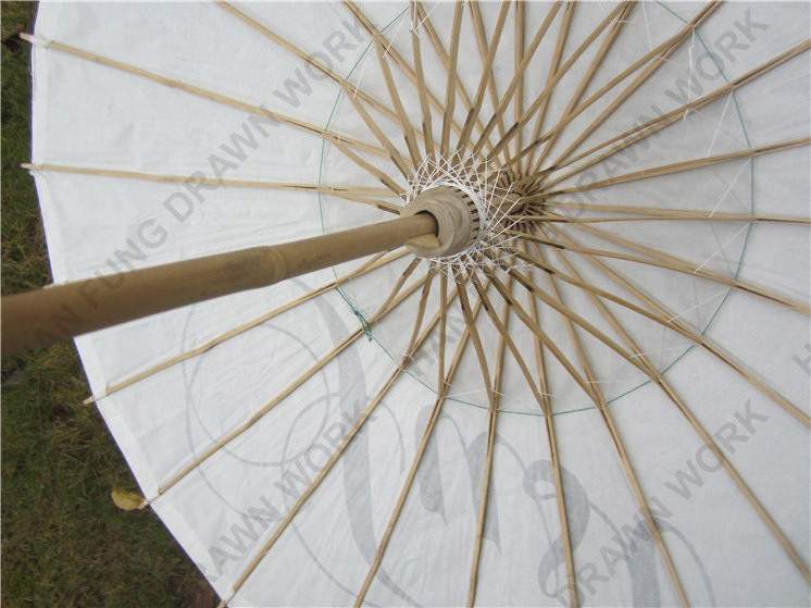 Traditional logo printed wedding paper parasol umbrella