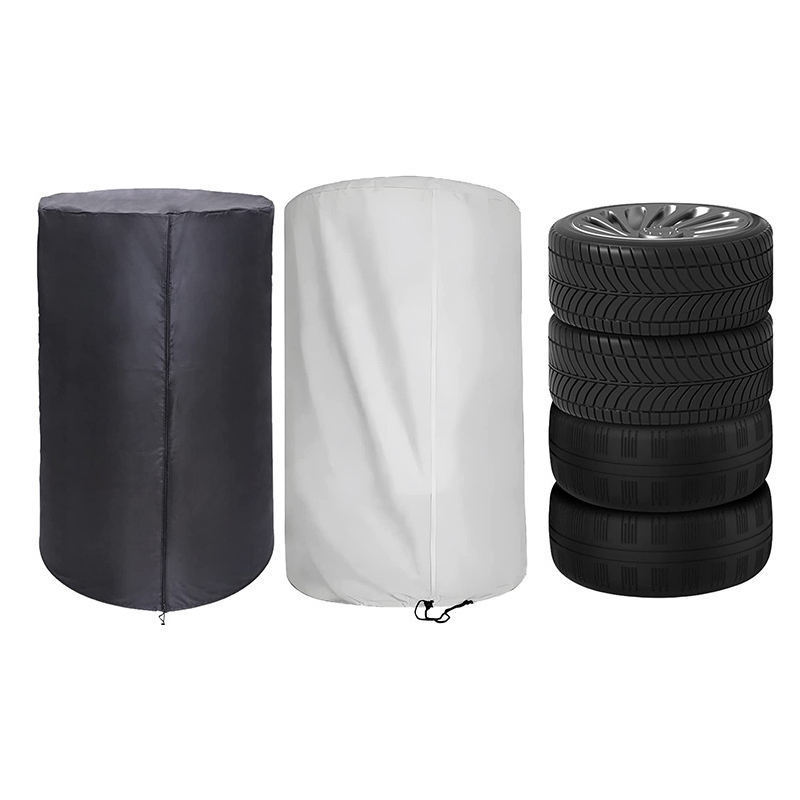 Universal oxford cloth tire stacked sun shield, winter car tire storage bag, outdoor tire waterproof cover