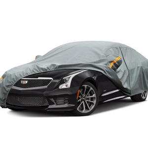 Waterproof dust rain snow protection microfiber antiscrach non woven fabric protective cover for car