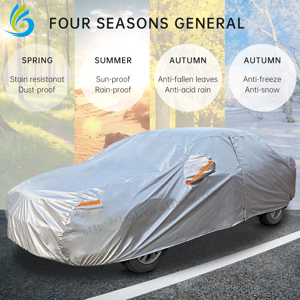 Hatchback sun protection heat resistant luxus car surprise cover body sedan aluminum foil car cover