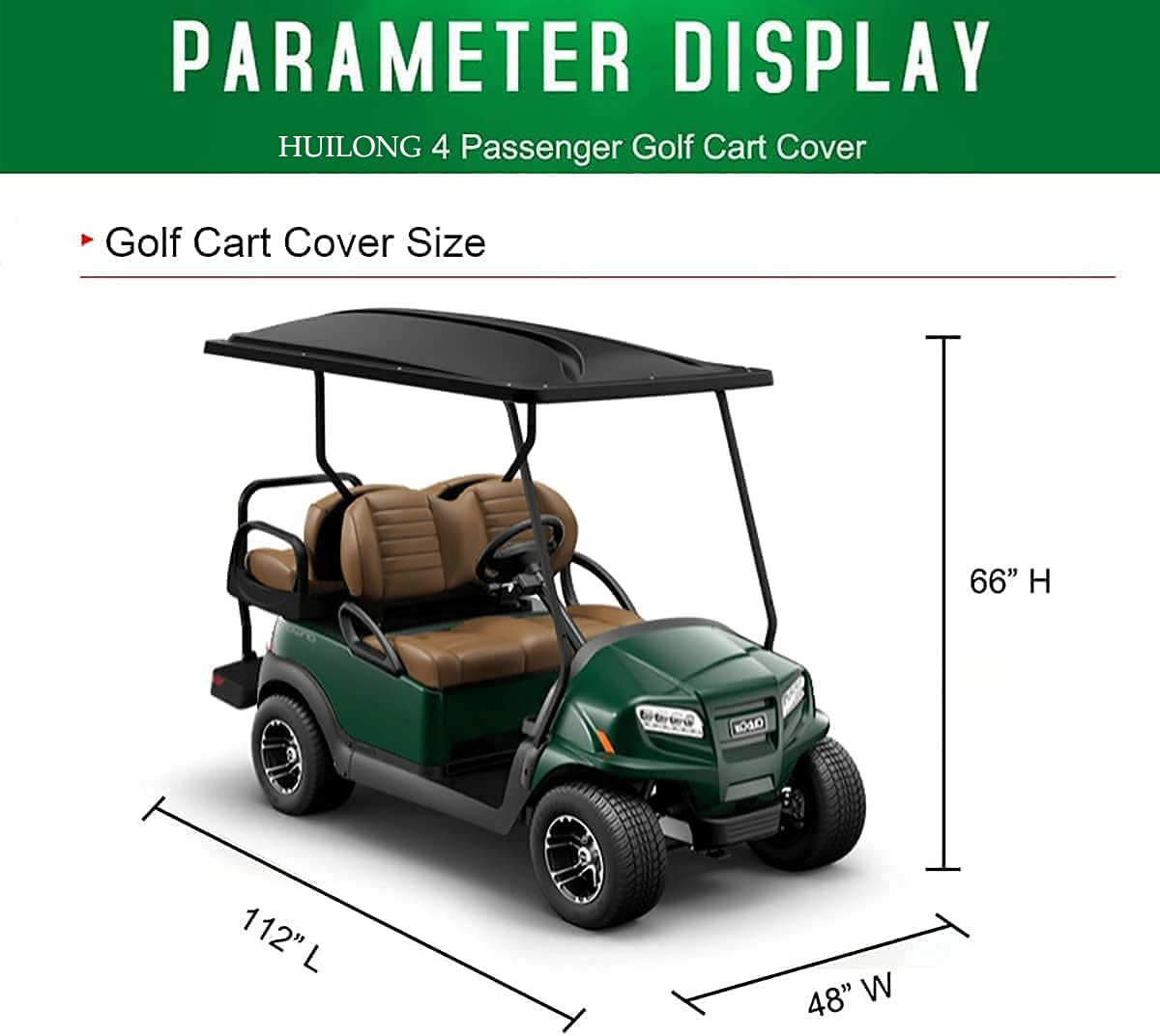 Rain Curtain Car Cover Protective Field Golf Cart Dust-proof Sun-proof Rain-proof Golf Cart Cover