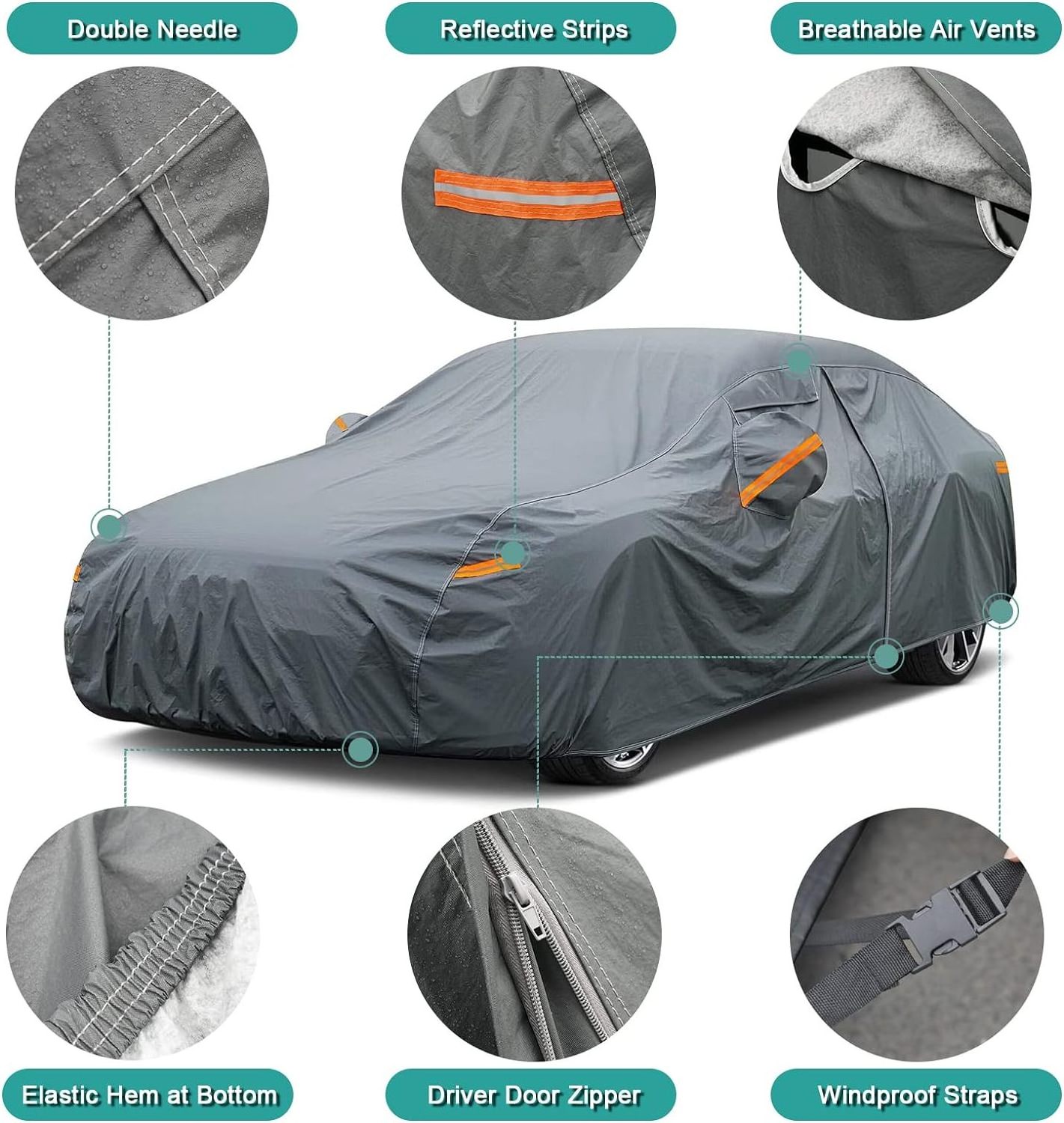 Pick up leather pvc car cover for all type microfiber scratch proof car cover fabric waterproof