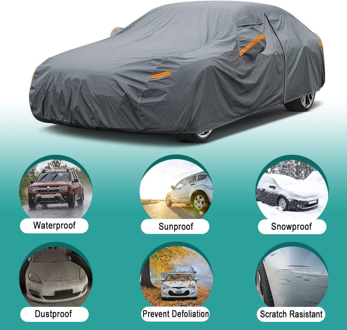 Pick up leather pvc car cover for all type microfiber scratch proof car cover fabric waterproof