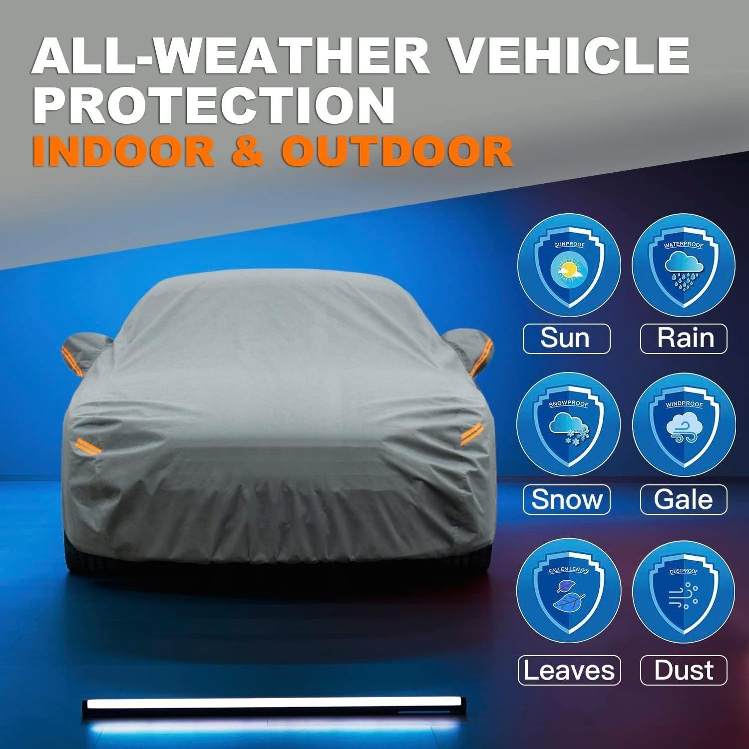 Waterproof dust rain snow protection microfiber antiscrach non woven fabric protective cover for car