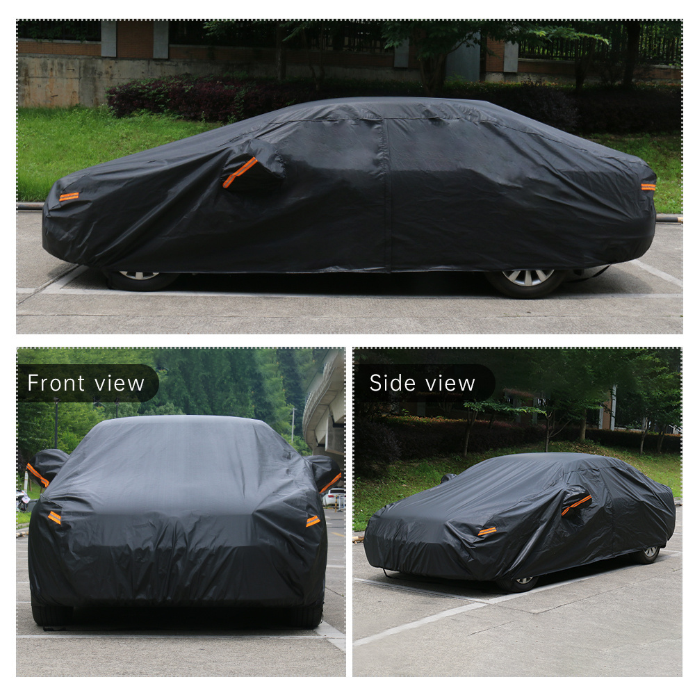 waterproof hail protection car cover black aluminum car cover cloth