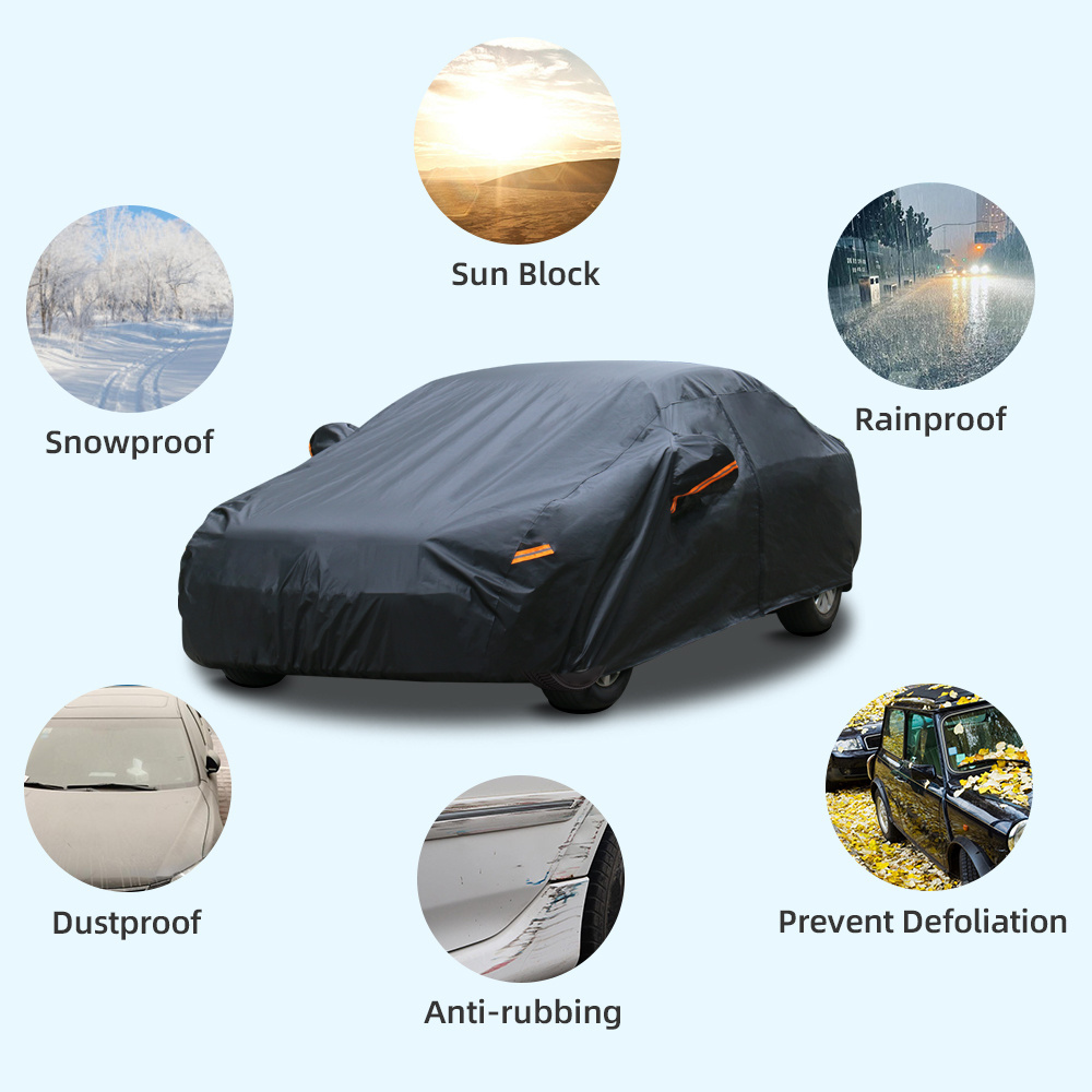 waterproof hail protection car cover black aluminum car cover cloth