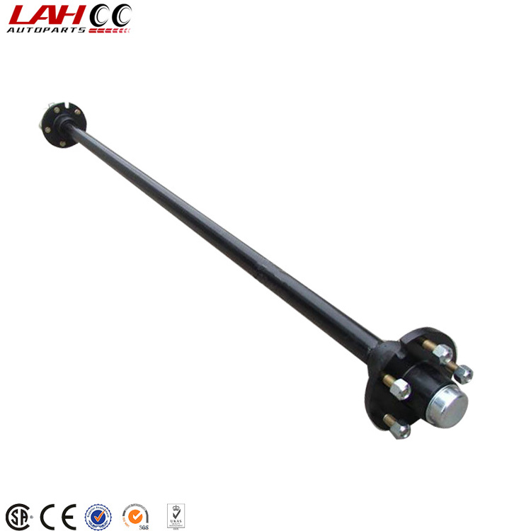 4x100mm Trailer Stud Axle With Round Wheel Hub