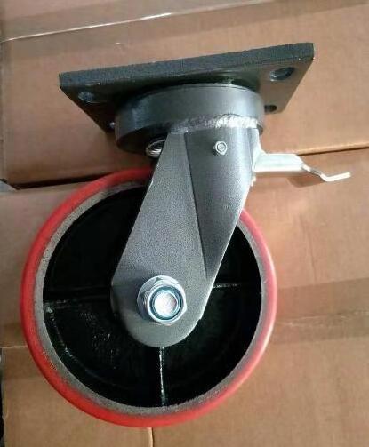 Shipping Container Moving Caster Wheels 5ton Braked Castor Wheels Heavy Duty Casters