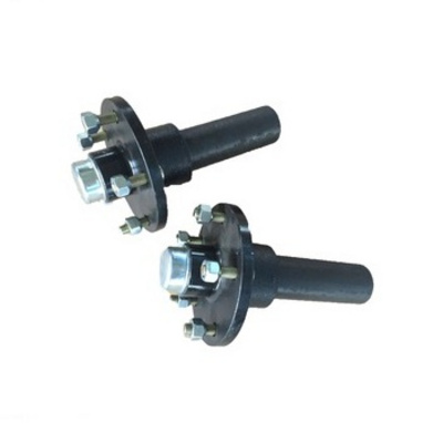 4x100mm Trailer Stud Axle With Round Wheel Hub