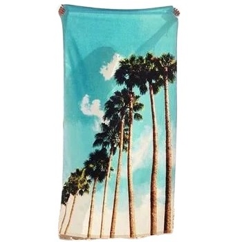 China wholesale Hawaiian style custom print beach towel 70*150 cm for summer  microfiber sand free beach towels